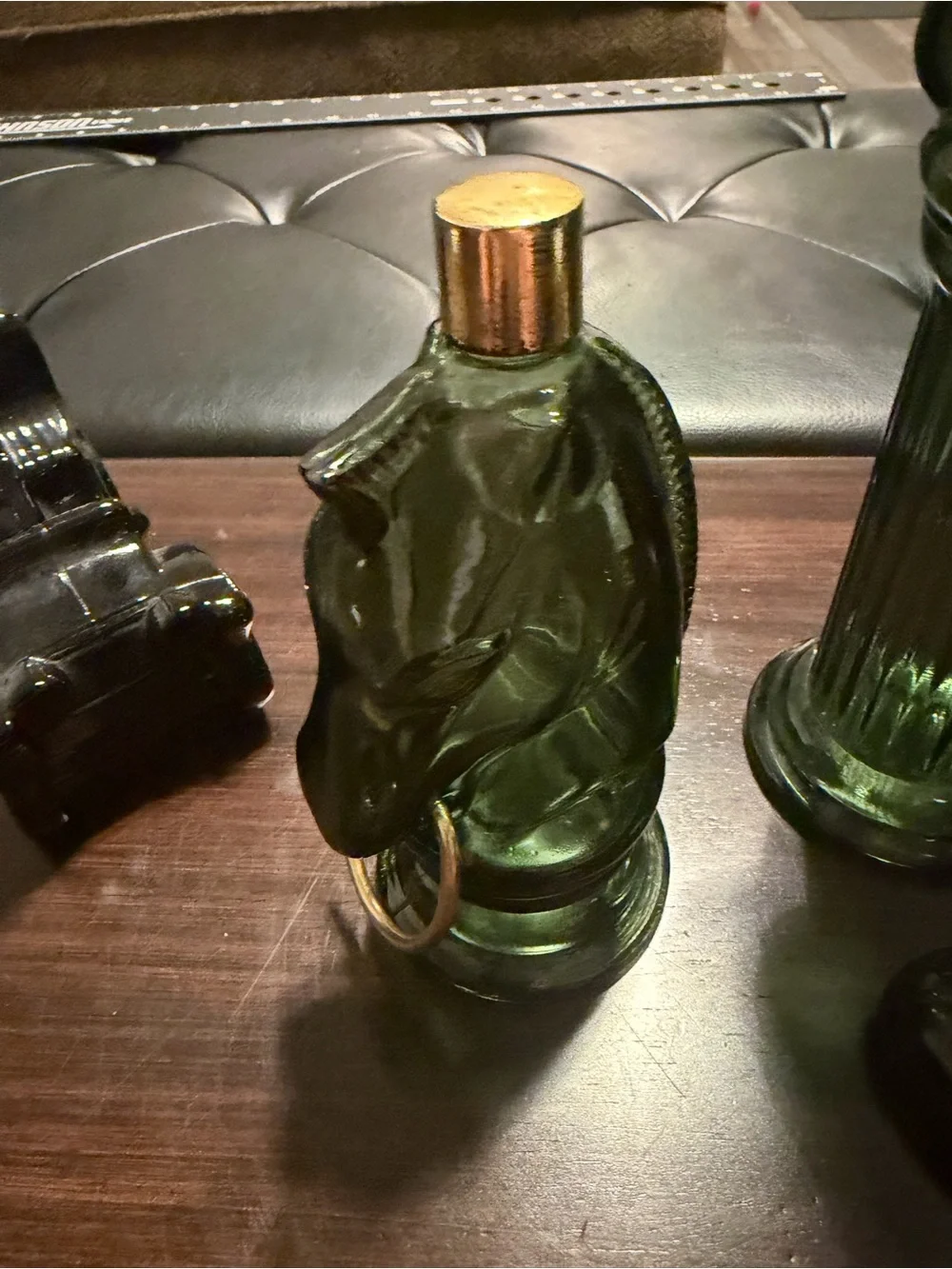 Vintage Avon Figural Cologne Decanter Lot of 4 Horse Head Boot Train